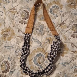 Gingham Cork Necklace